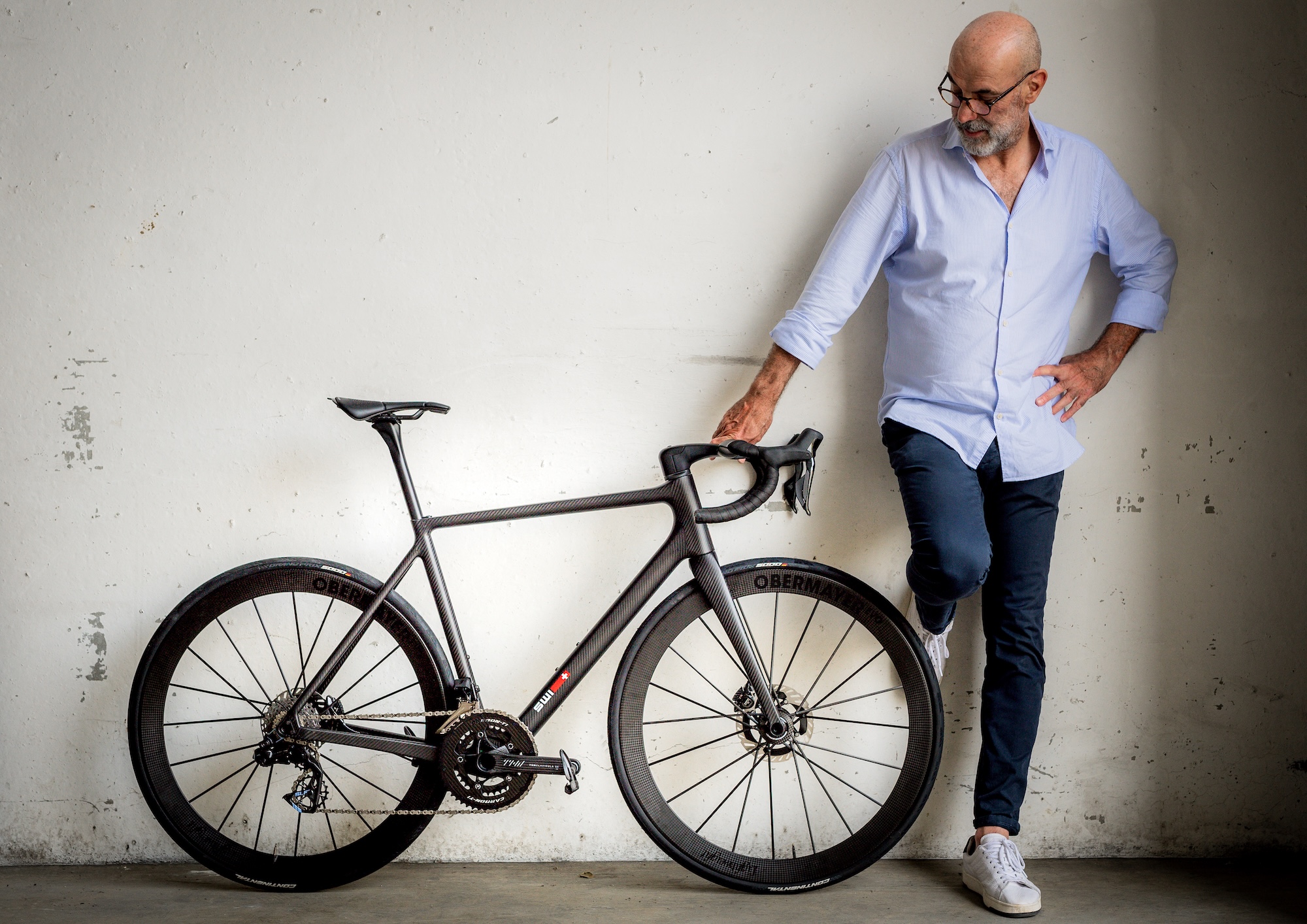 Stefano Cenere, founder of SWI, photographed for Rouleur