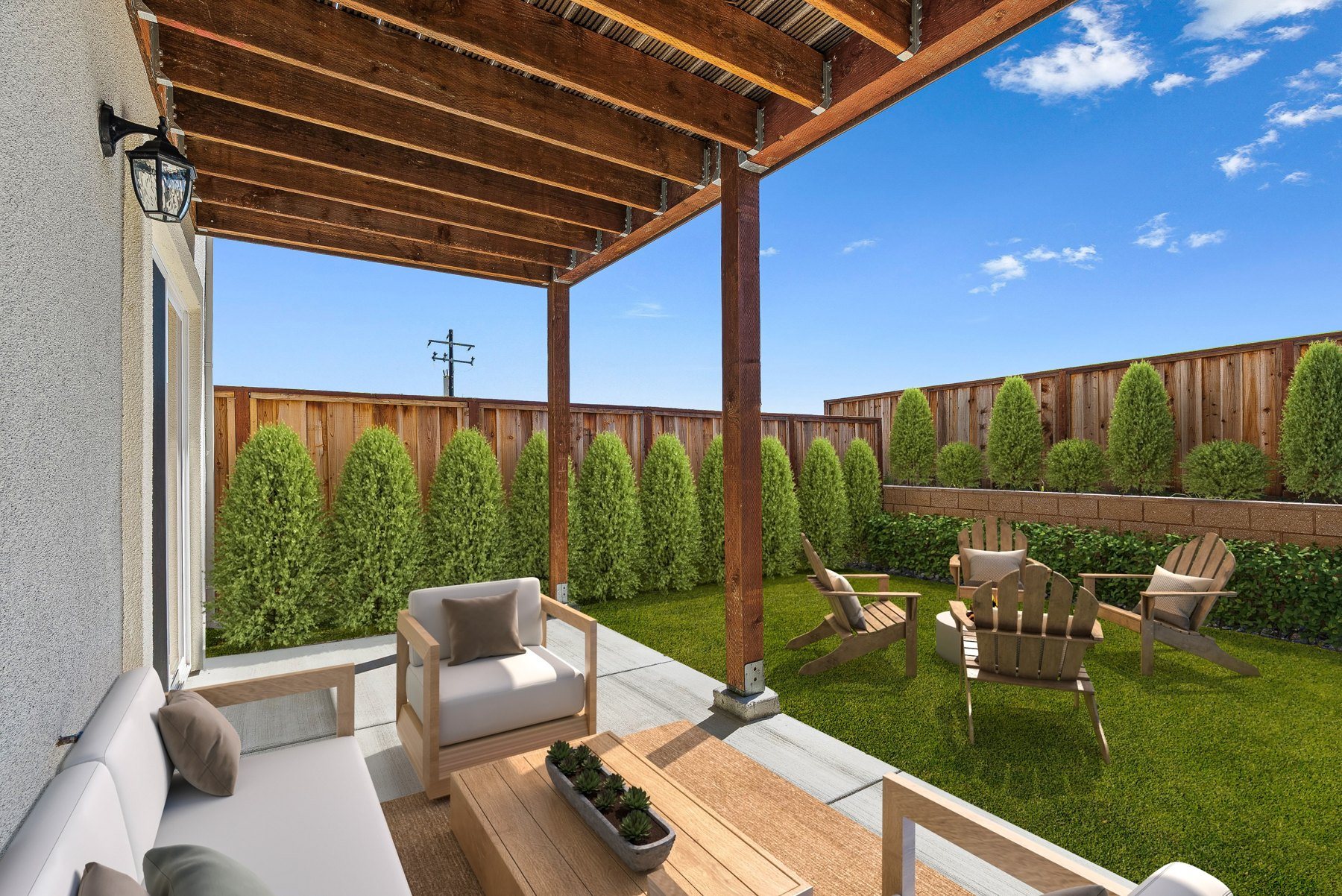 Private patio