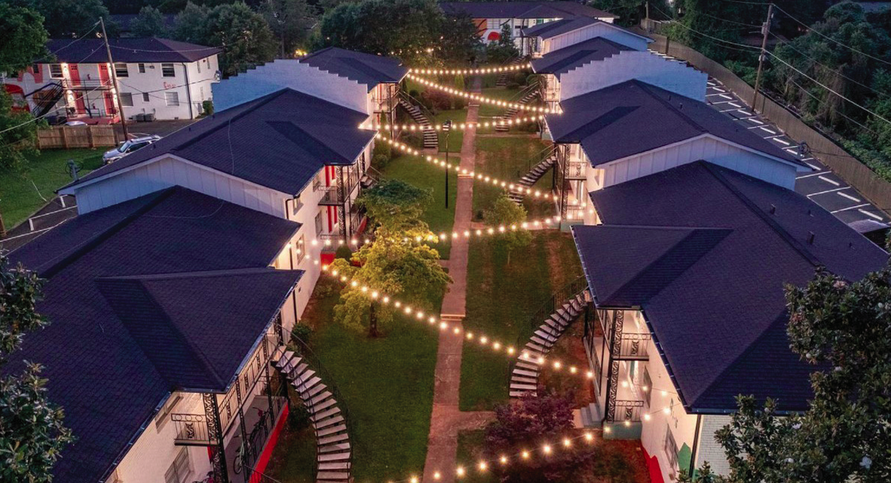 Arial Lights and Exterior