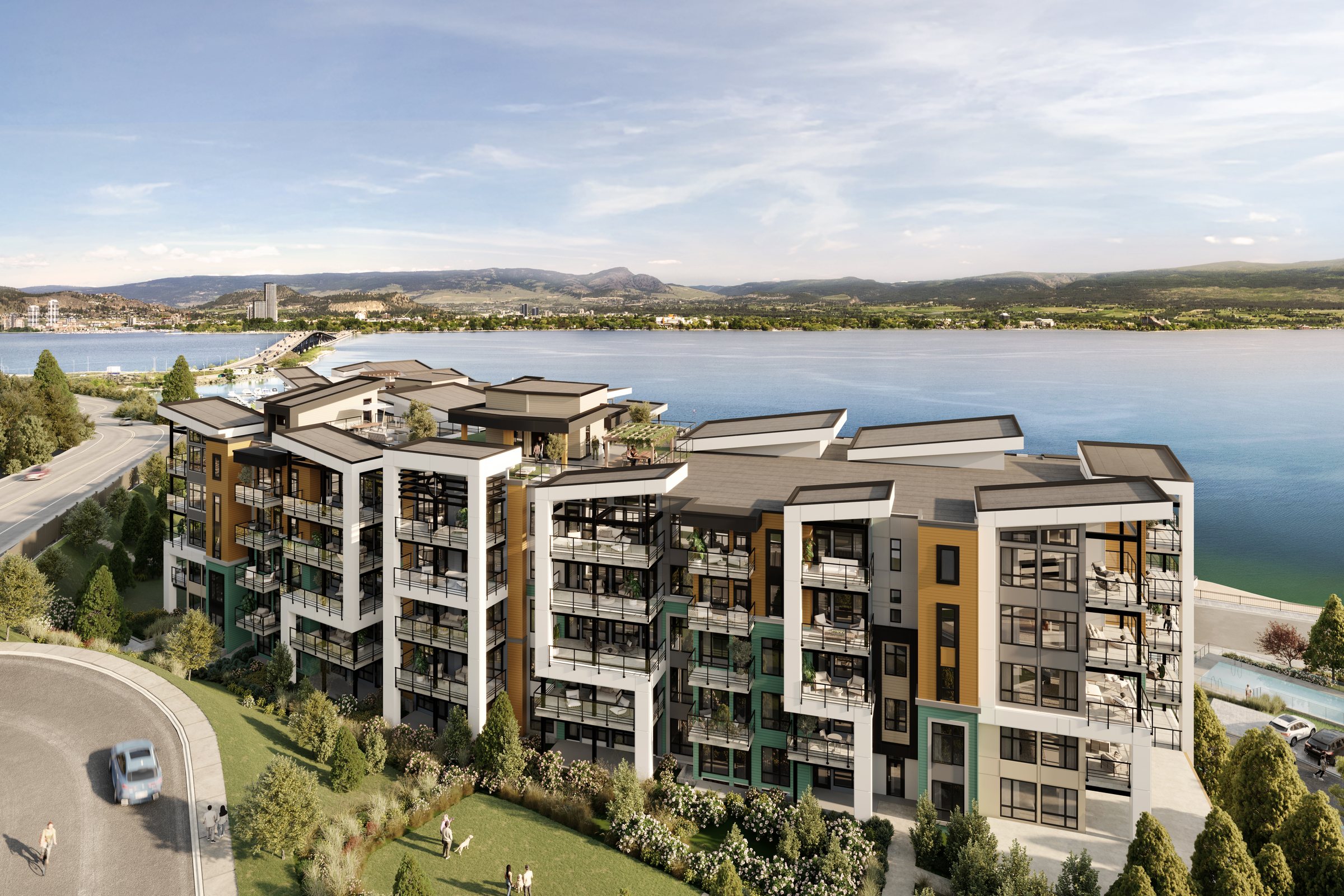 Shelter Bay Condos — rear elevation