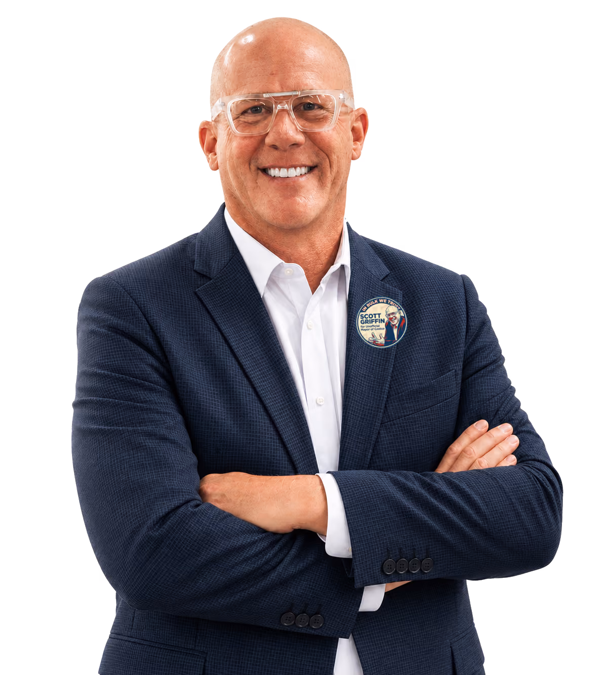 Scott Griffin smiling with his arms crossed.