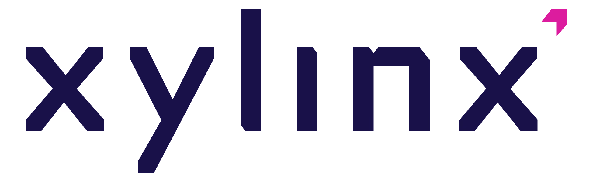 Xylinx Logo, Navy and Magenta