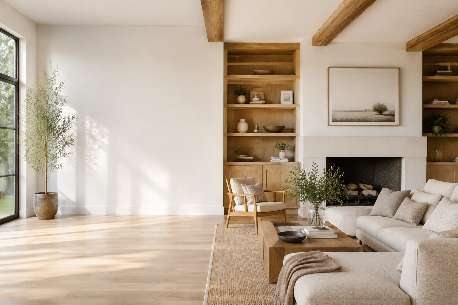 AI-generated bright concept of a welcoming remodeled home exterior