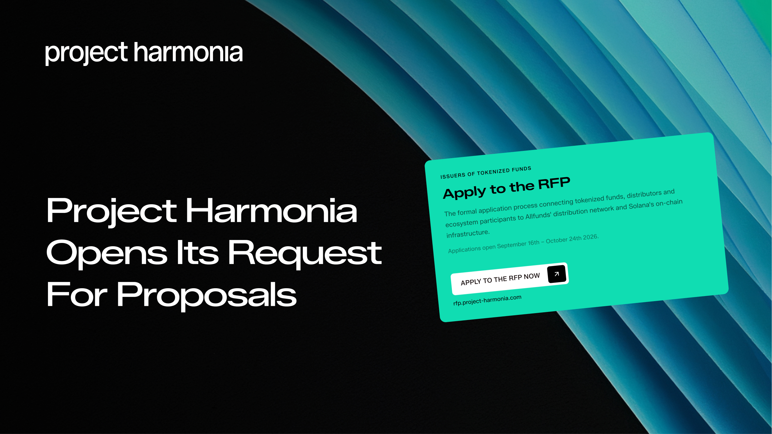 Project Harmonia: Tokenized Funds RFP | Allfunds & Solana