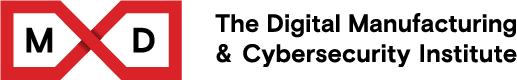 MxD logo and the words The Digital Manufacturing & Cybersecurity Institute