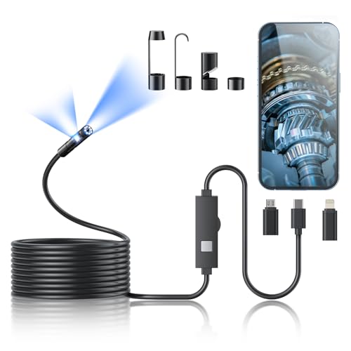 Kinpthy 1920P Dual-Lens Endoscope Camera