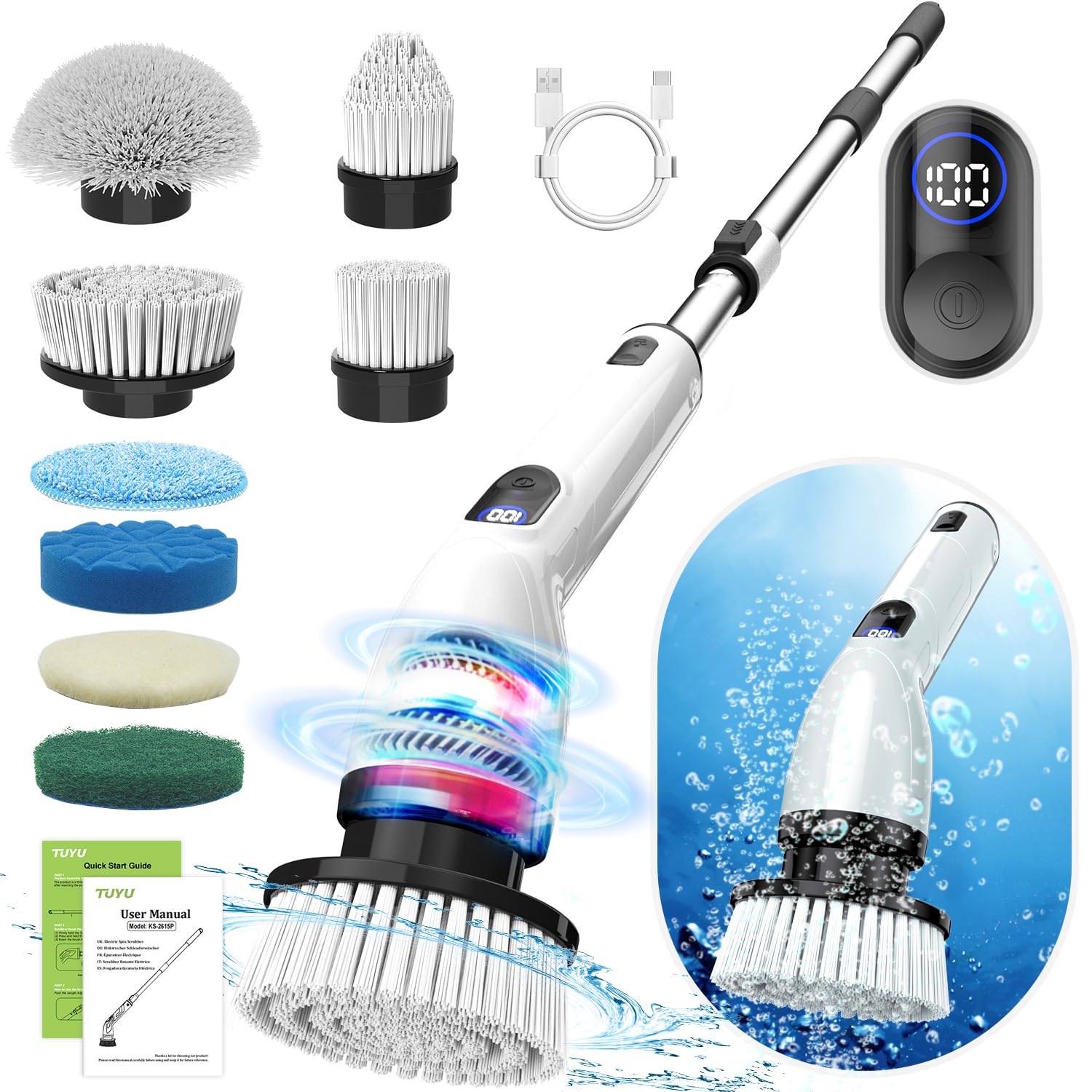 TUYU Electric Spin Scrubber