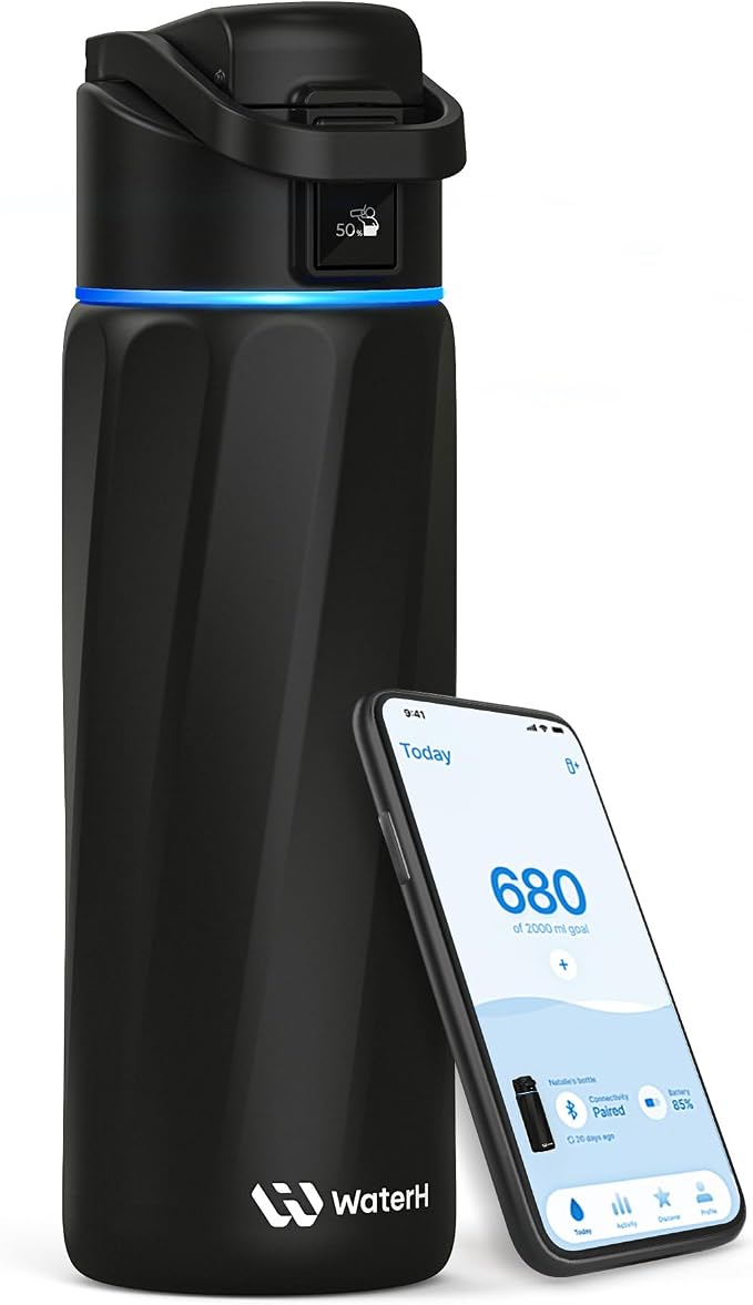 WaterH BOOST Smart Water Bottle Tracker 24oz