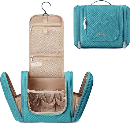 BAGSMART Hanging Toiletry Bag with Hook