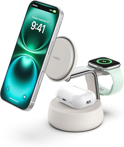 Belkin Qi2.2 25W 3-in-1 Wireless Charging Station