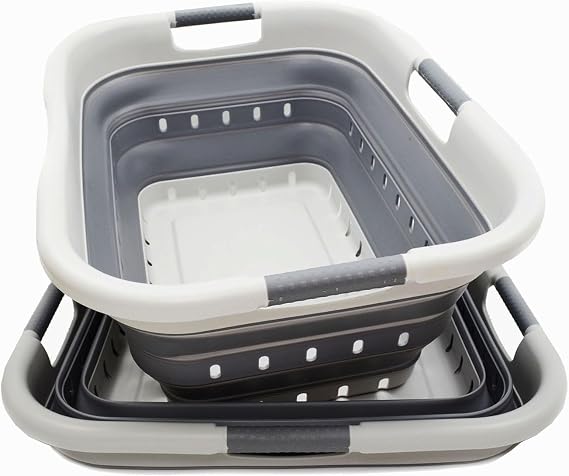 SAMMART 41L Collapsible Laundry Basket 2-Pack