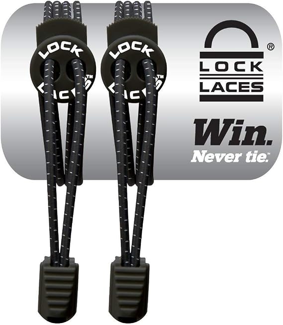 LOCK LACES Elastic No-Tie Shoelaces