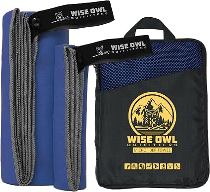 Wise Owl Outfitters Microfiber Camping Towel