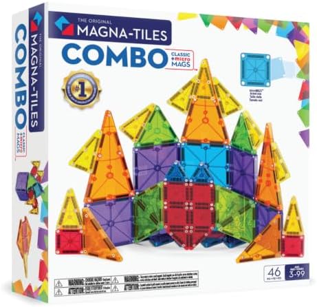 MAGNA-TILES Combo 46-Piece Magnetic Construction Set