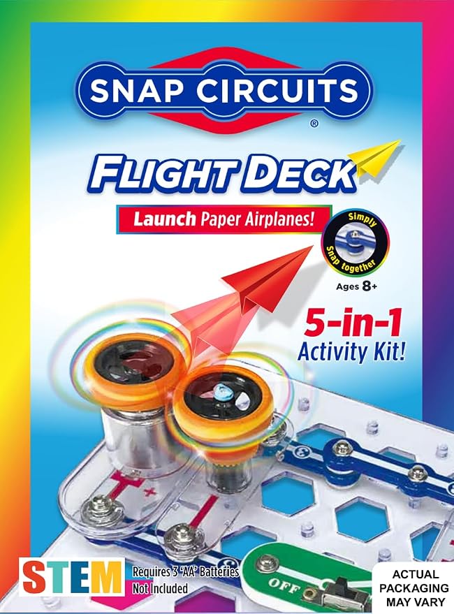 Snap Circuits Flight Deck Paper Airplane Launcher