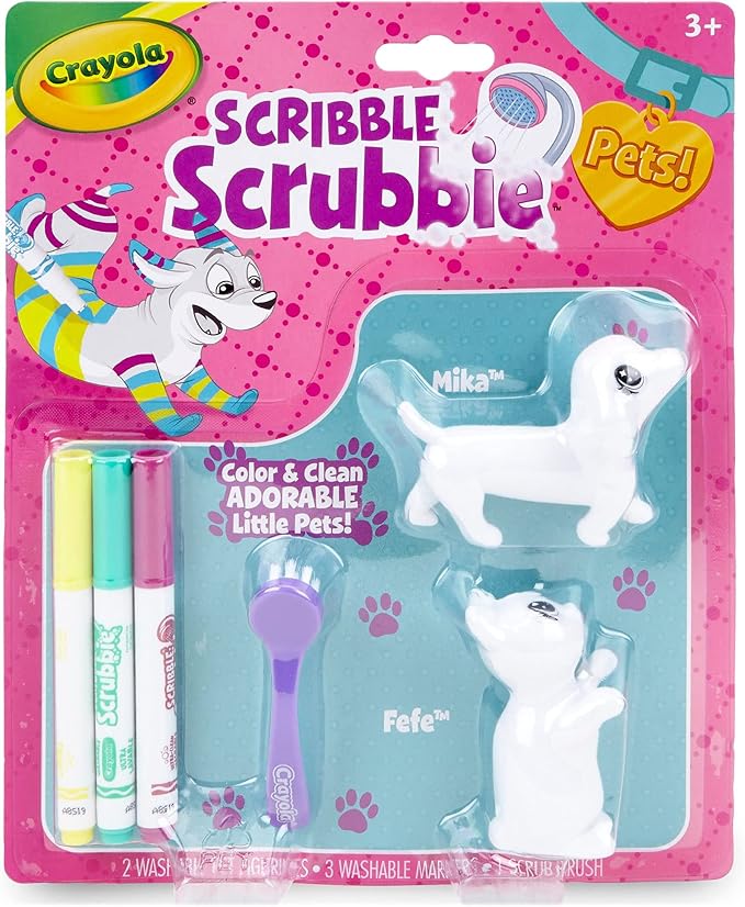Crayola Scribble Scrubbie Pets Dog & Cat Set