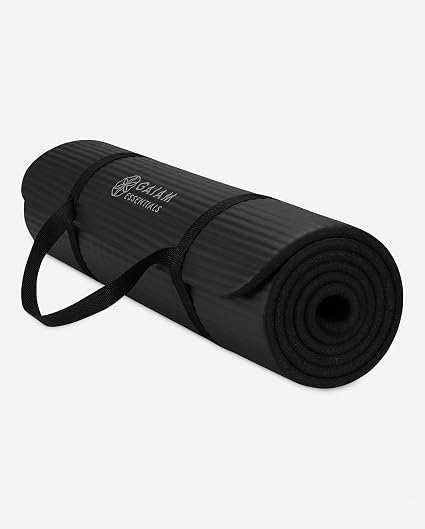 Gaiam Essentials Thick Yoga Mat with Carry Strap