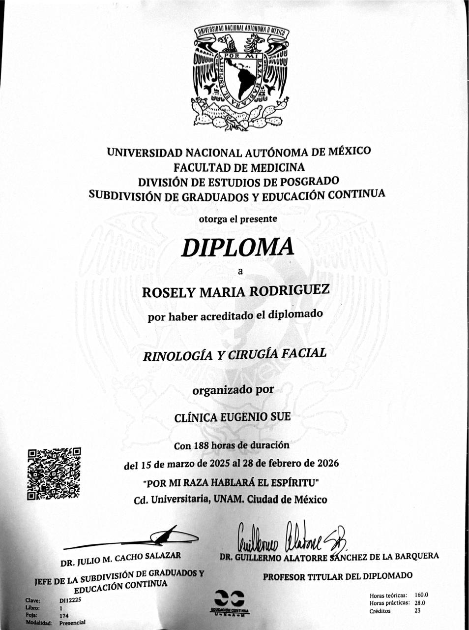 Diplomado en Rinología y Cirugía Facial