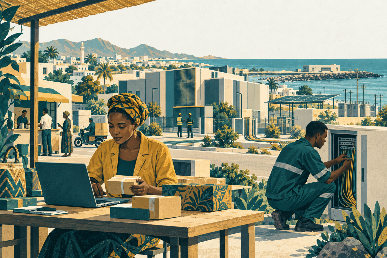 Editorial illustration for the latest StoneComms research