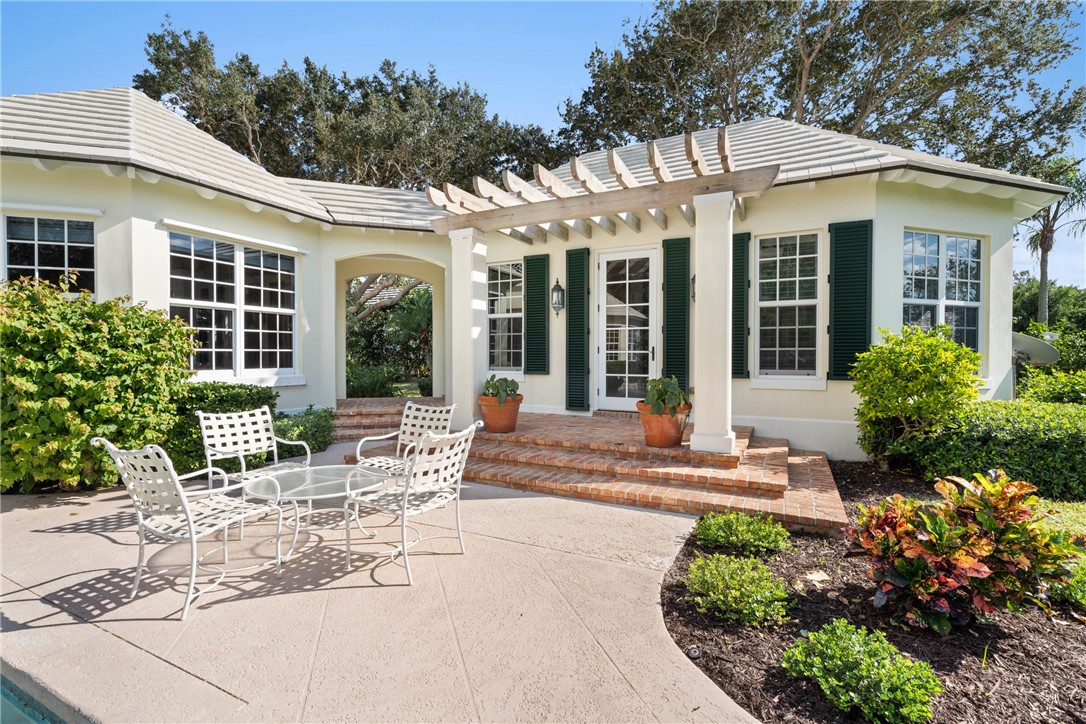 Patio view of cabana