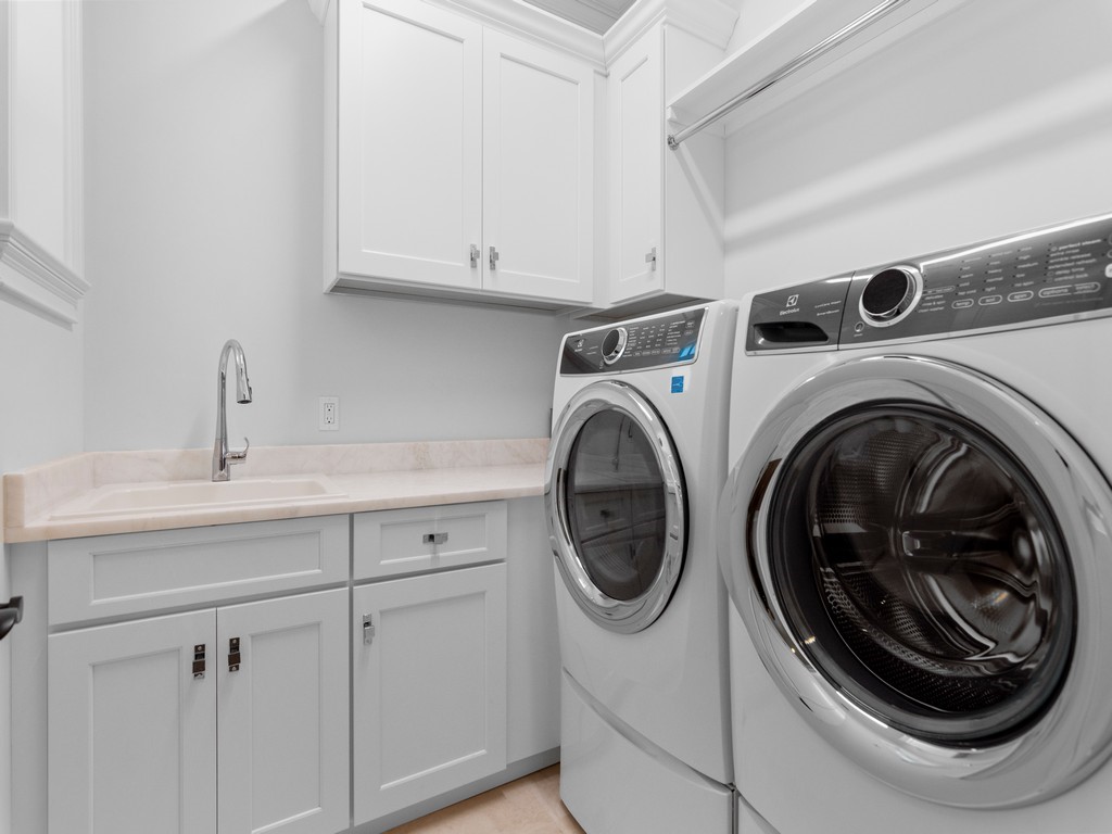 Laundry Room with Storage Cabinets