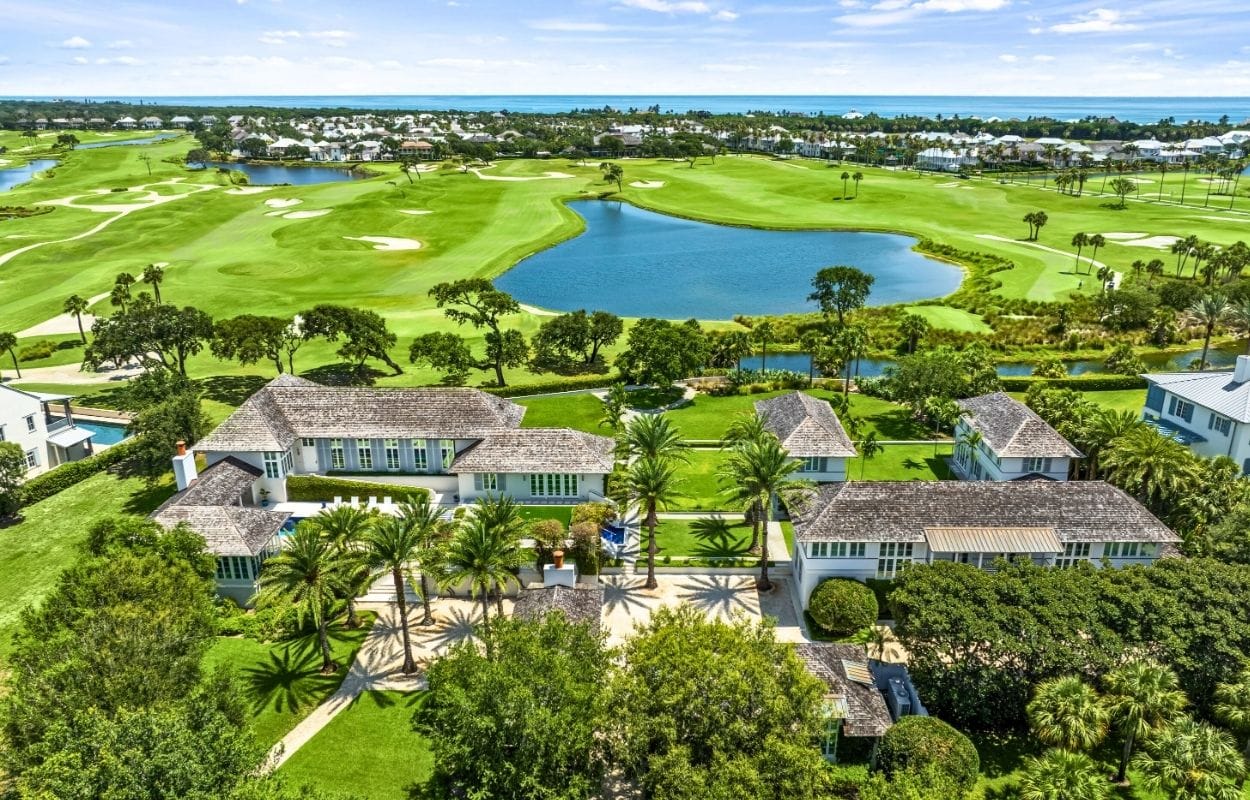 A 13-bedroom mansion anchors one of Windsor’s largest estates in Vero Beach, Florida