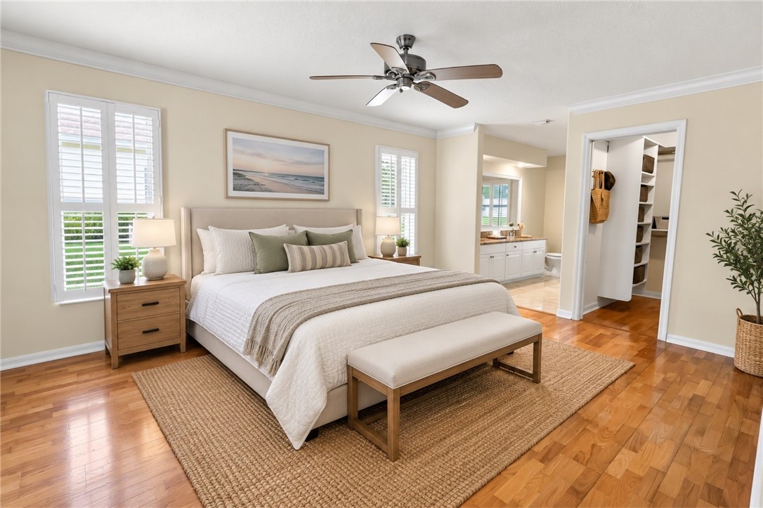 Primary Bedroom virtually staged