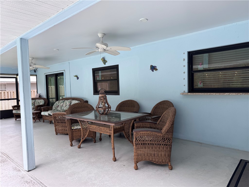 Covered Patio Area
