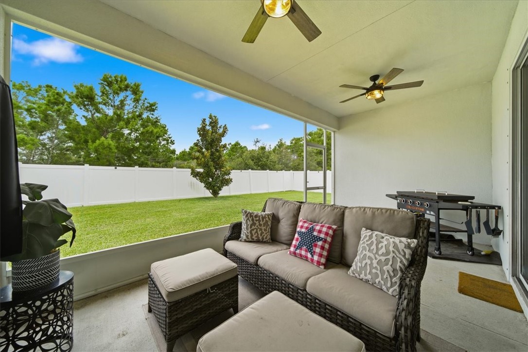 Back screened in patio