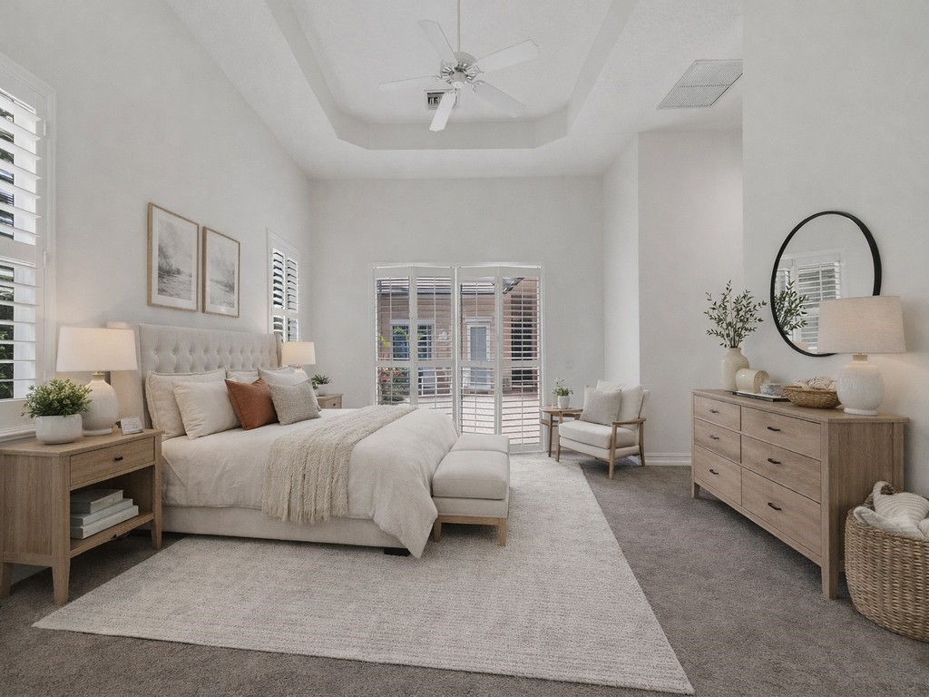 VIRTUALLY STAGED MAIN BEDROOM