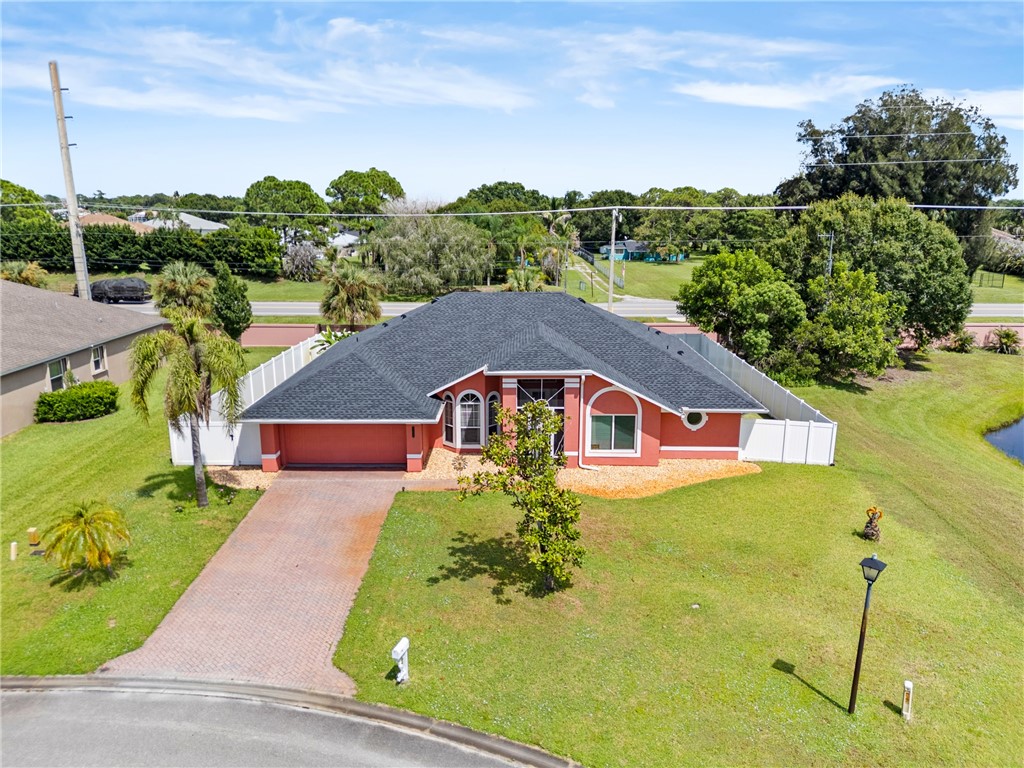 Red exterior with arched windows