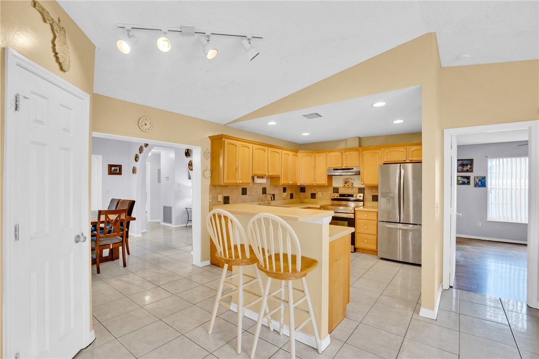 Plenty of cabinets and large pantry