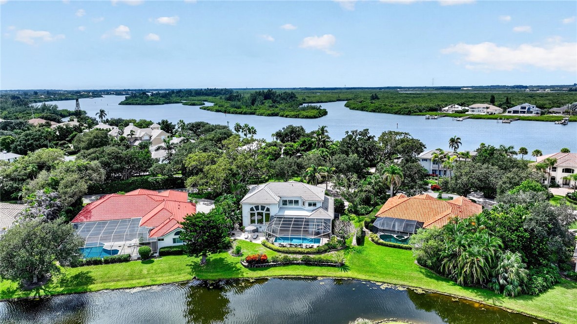 Across from the Intercoastal and backing to a lake