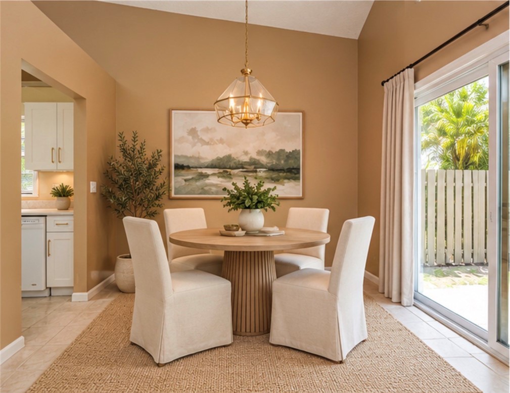 Virtually Staged Dining