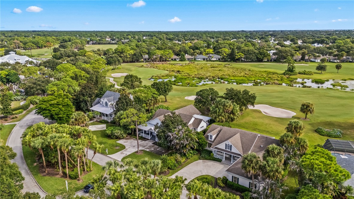 Aerial View of Home and 9th Fairway