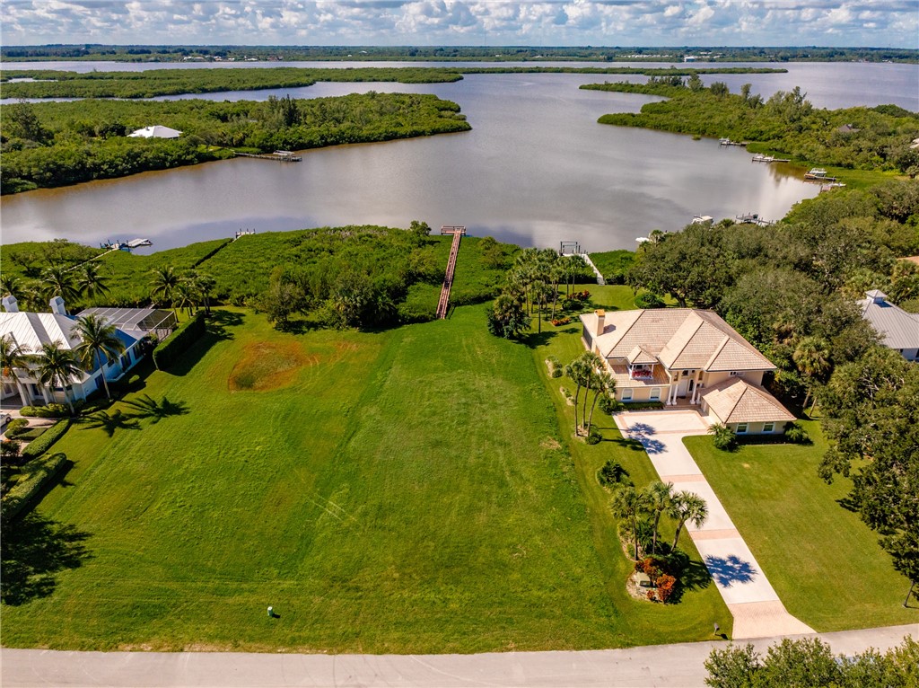 Bird's eye view of a large body of water