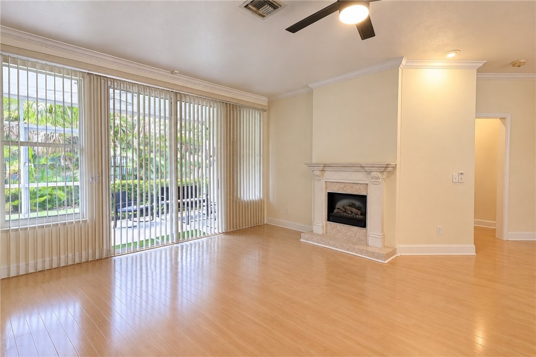 living room shown without furniture
