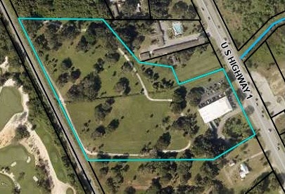 Aerial view of property