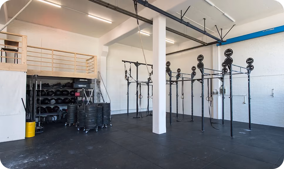 Heller und moderner Trainingsraum im CrossFit Baden
