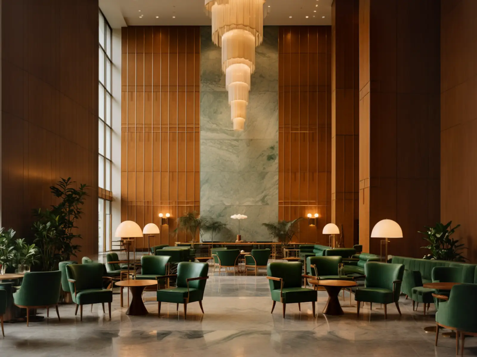 Sophisticated lounge designed for guests to linger