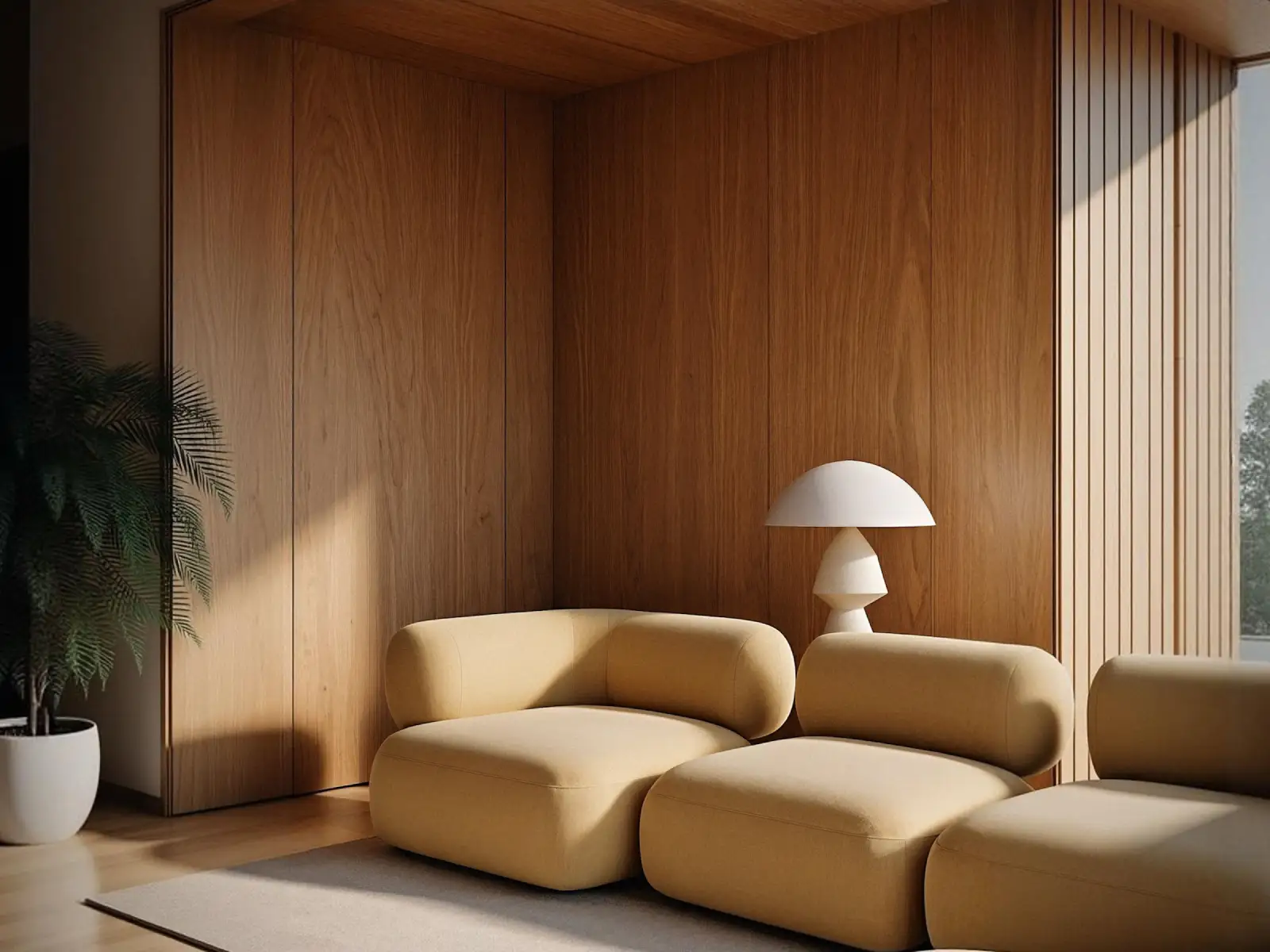 Minimalist interior with an open, carefully planned layout