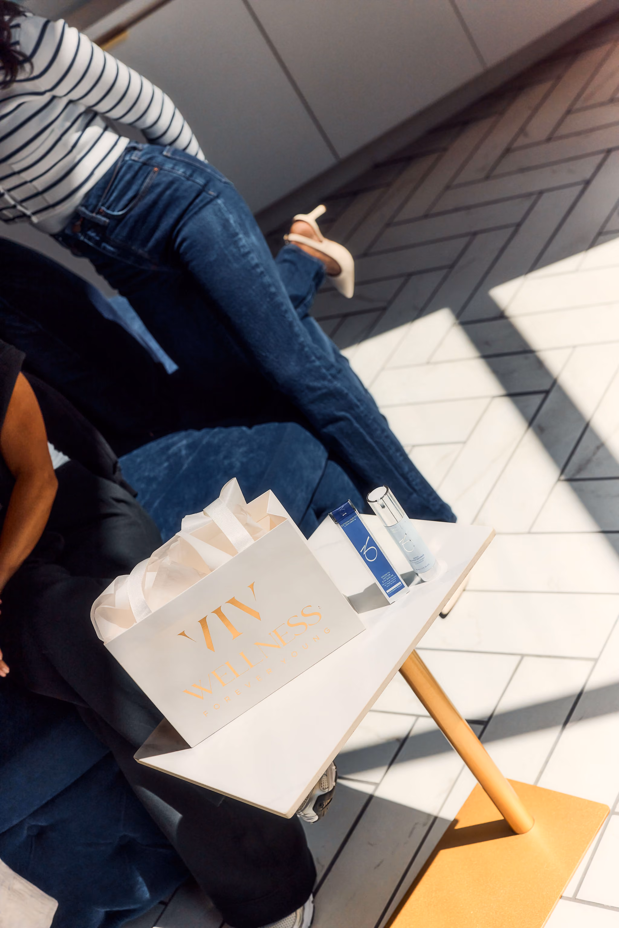 Medical-grade skincare products at VIV Wellness in Dallas