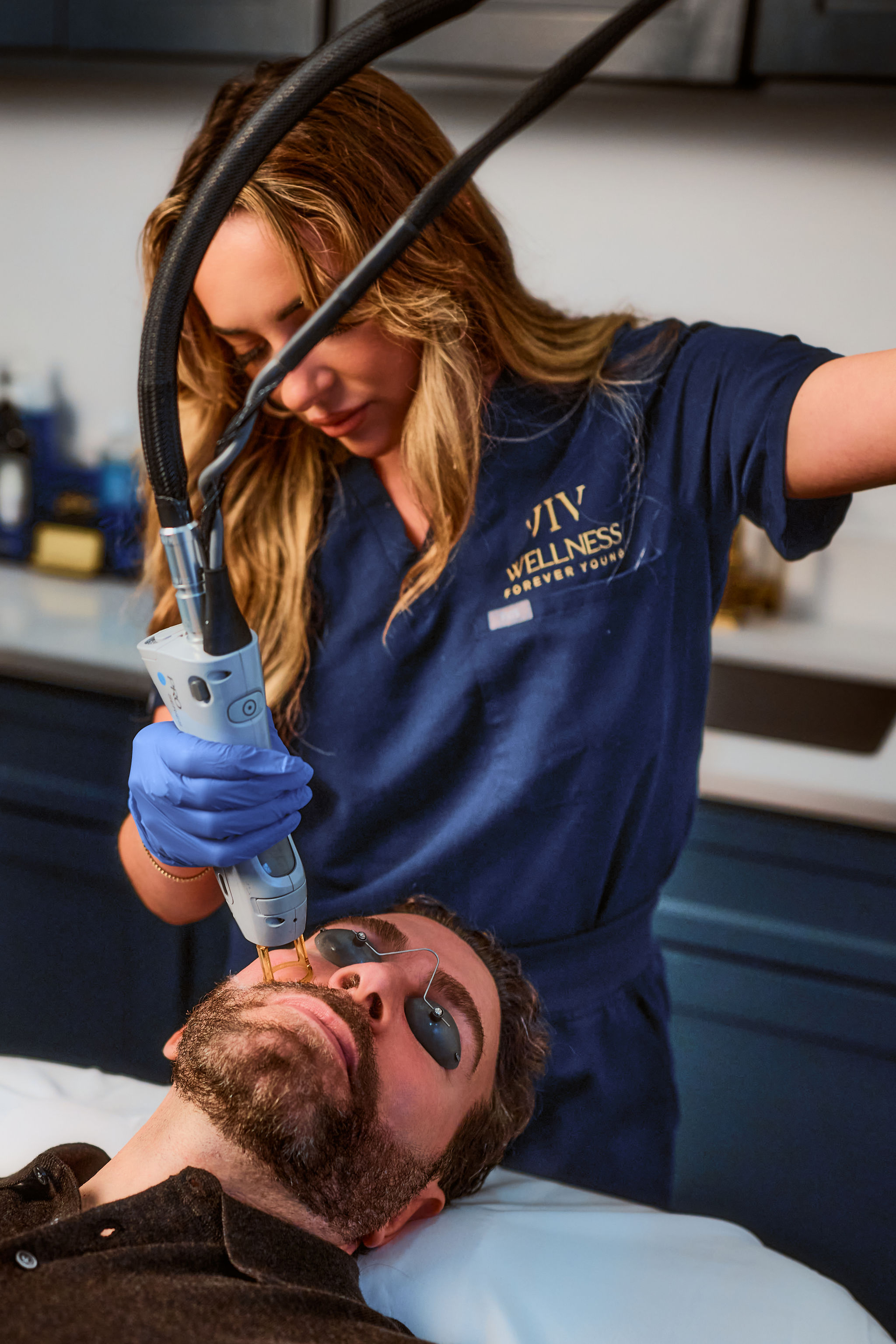 Laser treatment for men at VIV Wellness in Dallas