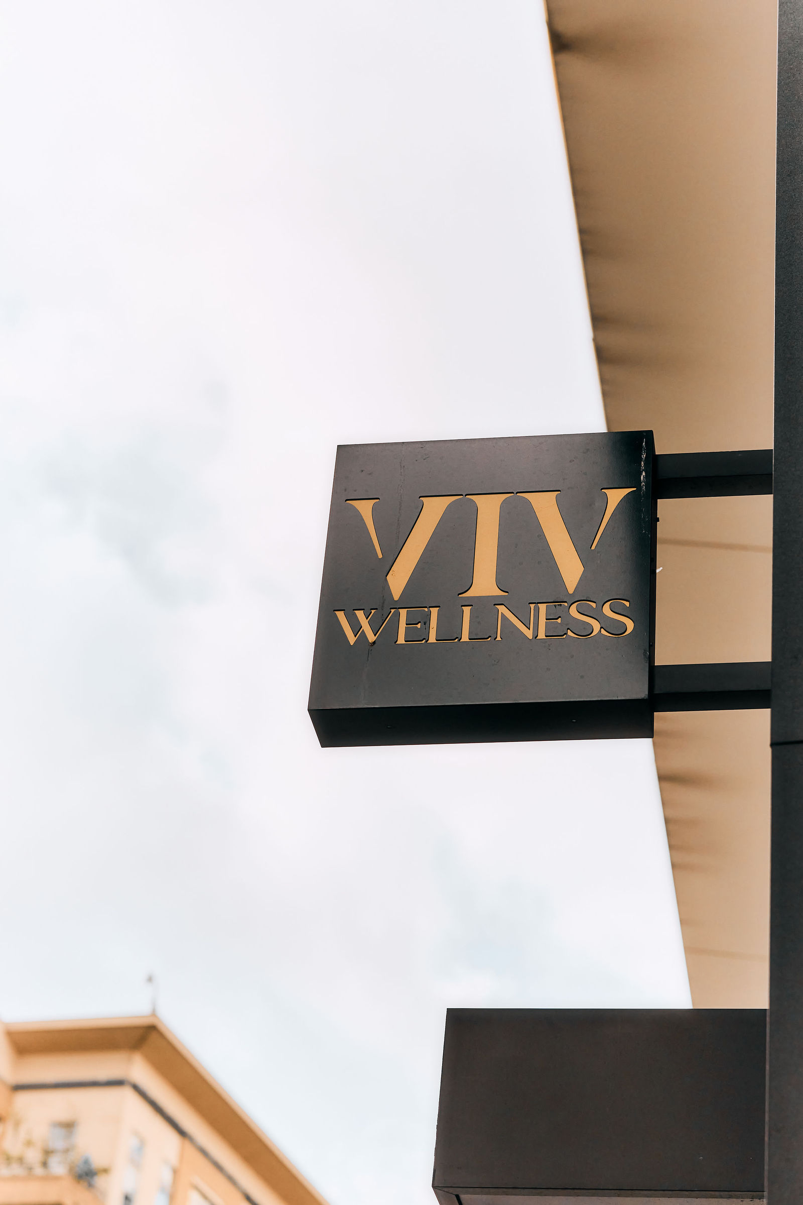 VIV Wellness exterior signage in Victory Park, Dallas