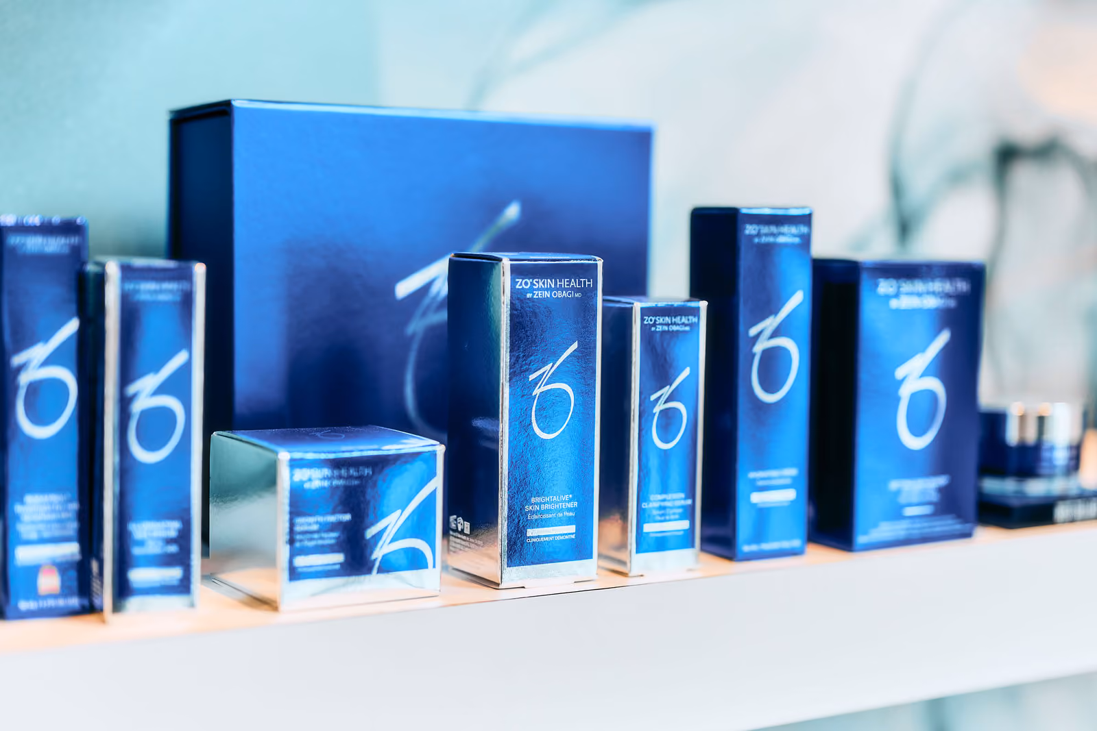 Medical-grade skincare lineup at VIV Wellness in Dallas