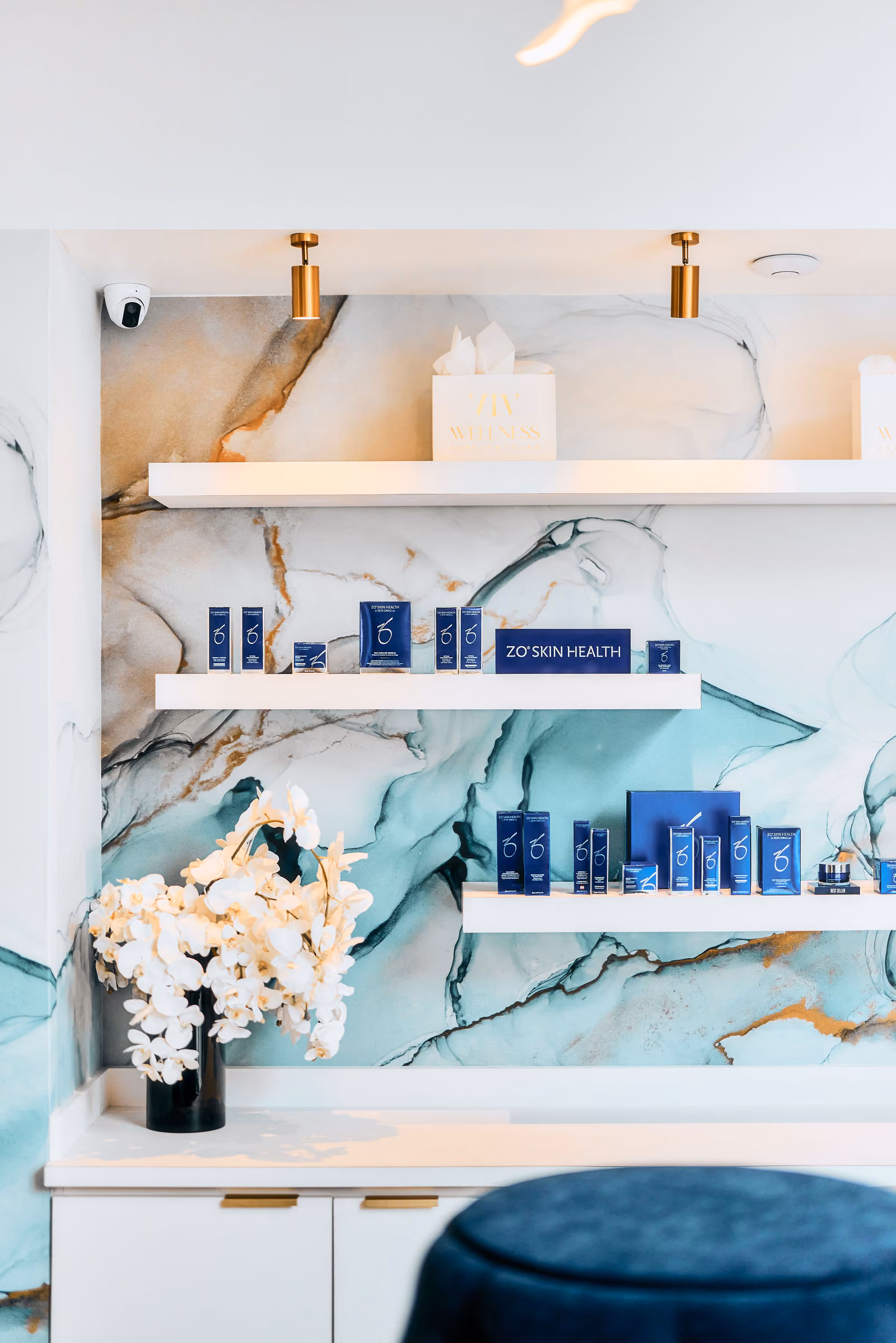 Wellness products on display at VIV Wellness in Dallas