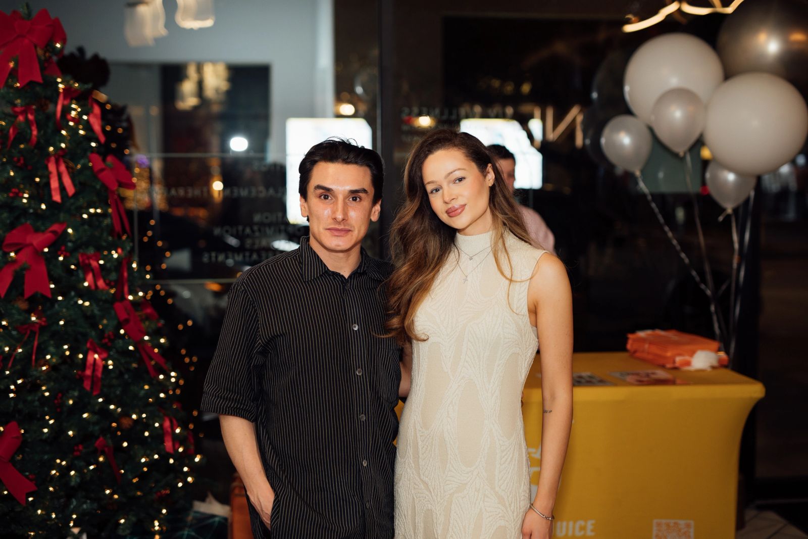 Guests at the VIV Wellness holiday soiree in Victory Park, Dallas, 2025