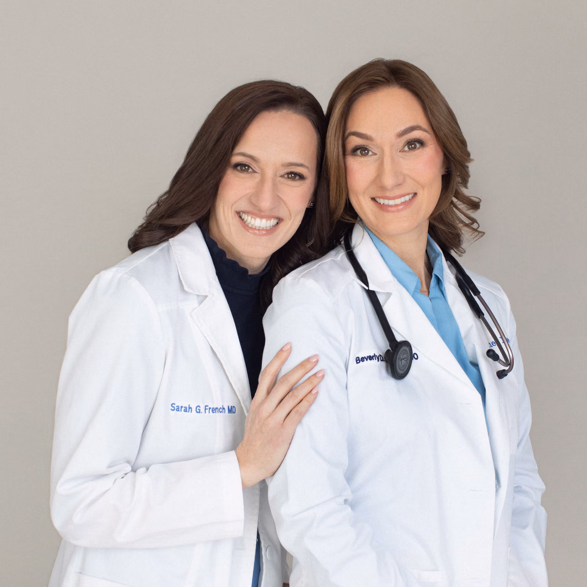 Dr. Sarah French, MD and Dr. Beverly Schuler, DO, FACOI
