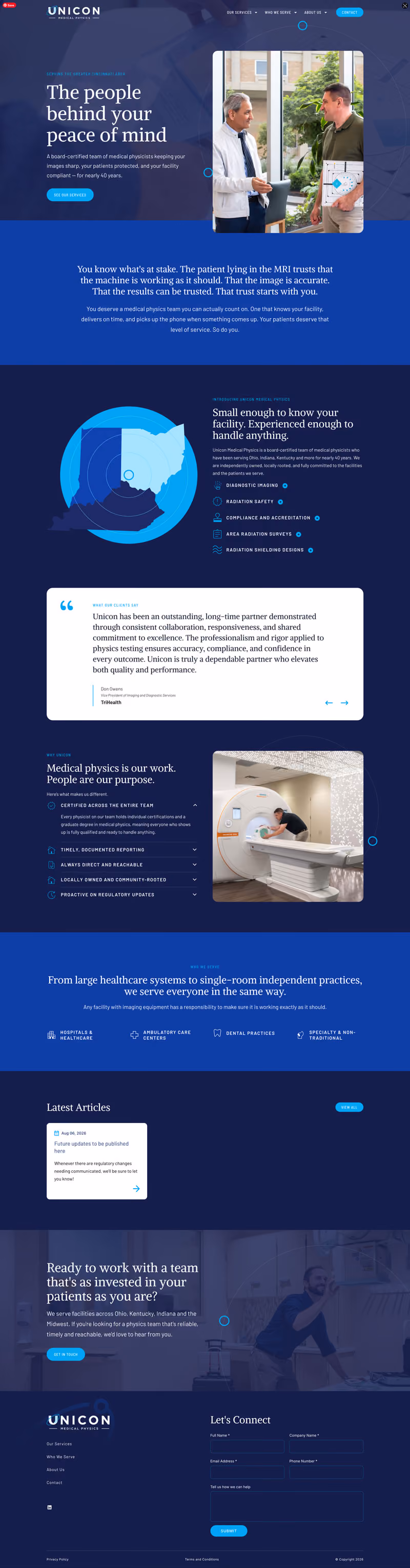 Unicon website design