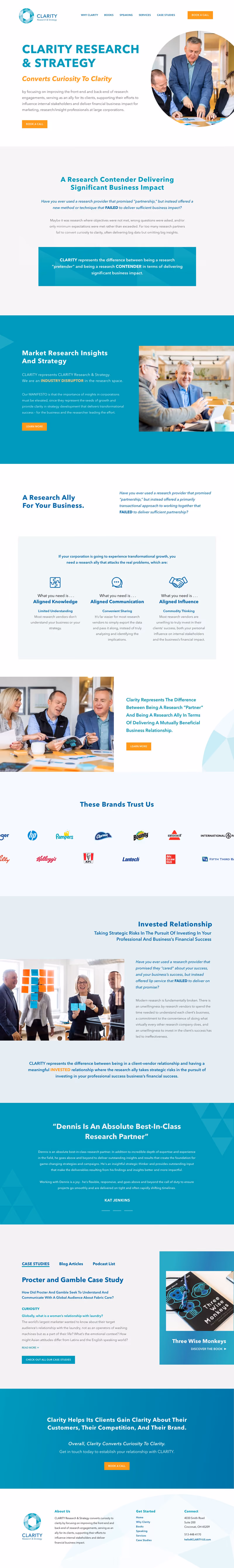 Clarity Research web design